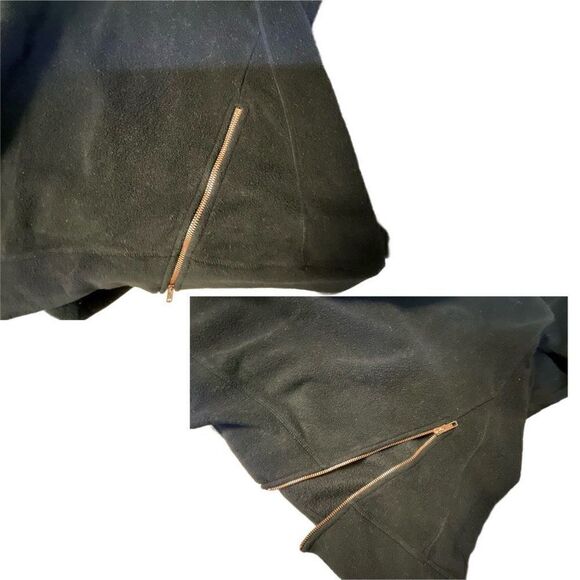 Xersion Long Black Hooded Fleece Sweater - Picture 3 of 4